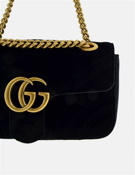 gucci velvet bolso|Gucci marmont leather.